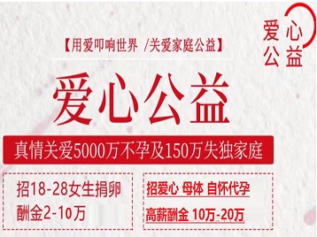 峰峰矿捐卵助孕生子 爱心志愿者招募